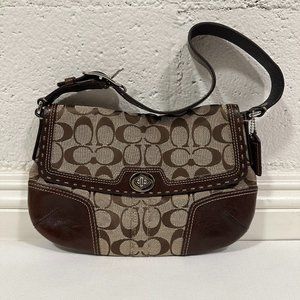 Coach Hamptons Signature Small Flap Purse Handbag #11574 NWT